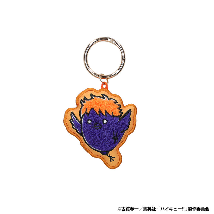 アニメ「ハイキュー!!」 アニマル刺繡キーホルダー（ヒナガラス）