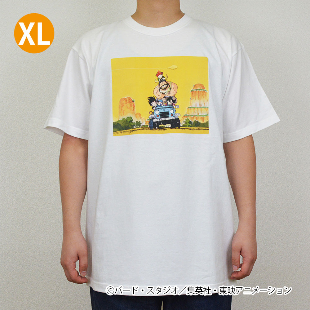 ドラゴンボール Tシャツ ホワイト　当時物　バンダイ ドラゴンボールZ 場面写Tシャツ 悟空・チチ・悟飯・牛魔王 ホワイト XL