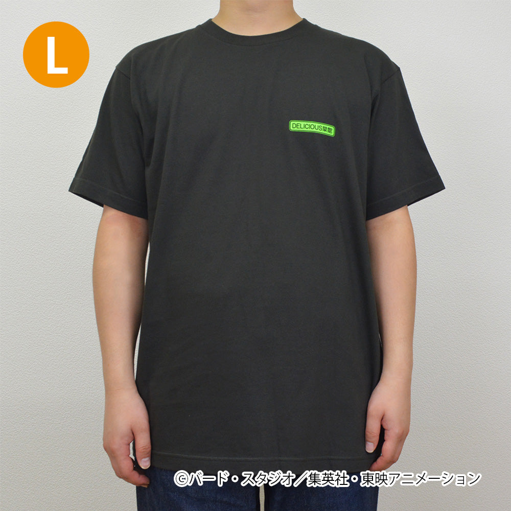 ドラゴンボール DELICIOUS菜館 Tシャツ 神龍 ブラック×グリーン XL