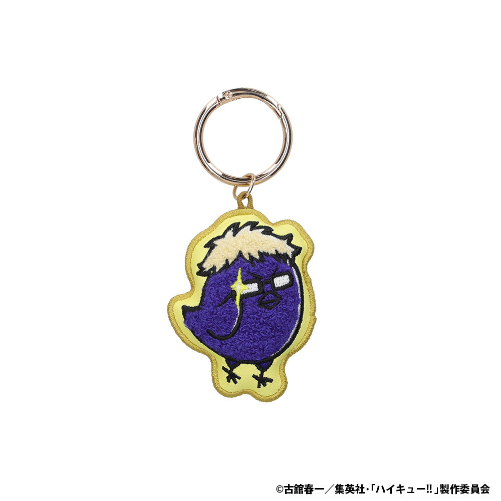 アニメ「ハイキュー!!」 アニマル刺繡キーホルダー（ツキガラス）