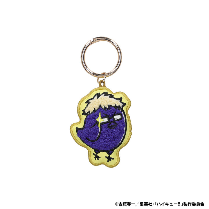 アニメ「ハイキュー!!」 アニマル刺繡キーホルダー（ツキガラス）