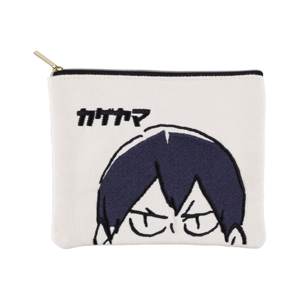『ハイキュー!!』デニム刺繍ポーチ　カゲヤマ