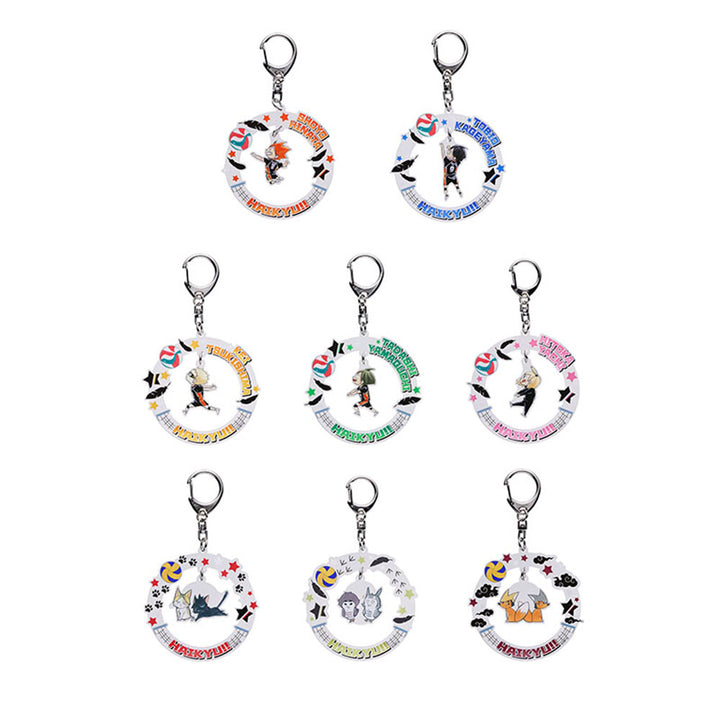【JAS】『ハイキュー!!』ぶらりんアクリルキーホルダーコレクション　（全８種／ランダム１種入り）